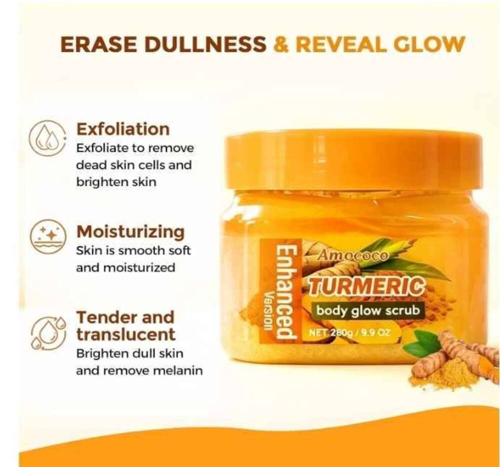 Turmeric Body Glow Scrub - Picture 2 of 9